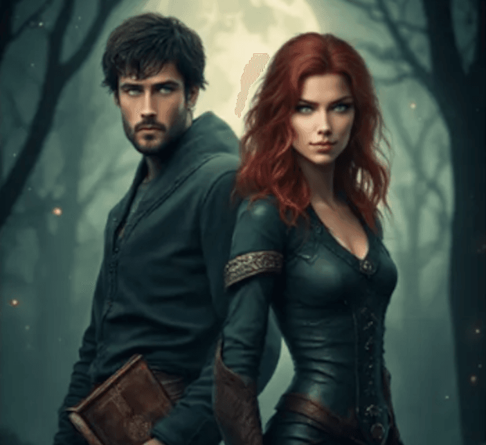 Evan and Lira from The Moon’s Curse