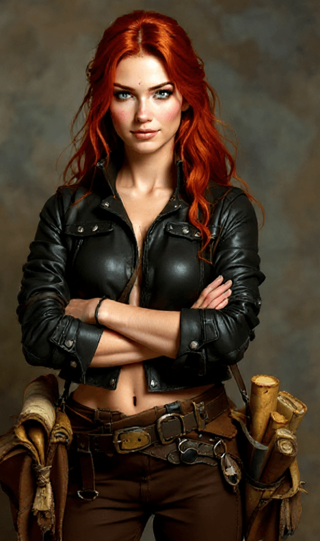 Lira Thornfield character portrait from The Moons Curse dark fantasy trilogy by Jason Moore